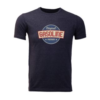 gasoline charcoal melange short sleeve tshirt